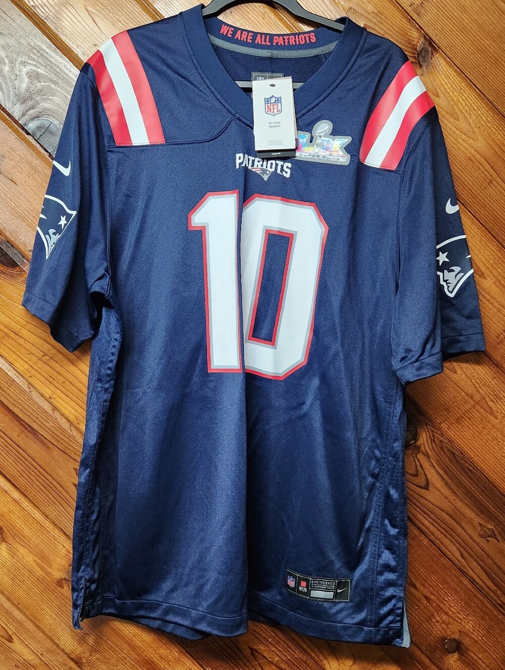 NFL New England Patriots #10 Drake Maye Nike Home Blue Jersey Mens XL